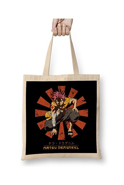 Generic Brand حقيبة يد Natsu Dragneel Retro اليابانية ذات الذيل الخيالي بمقبض...