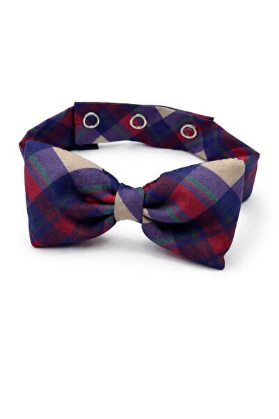 VERAPAWS Small Breed - Navy Blue Plaid Bow Tie – Adjustable & Comfortable