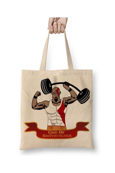 dekado God Of Bodybuilder Cloth Bag Long Handle