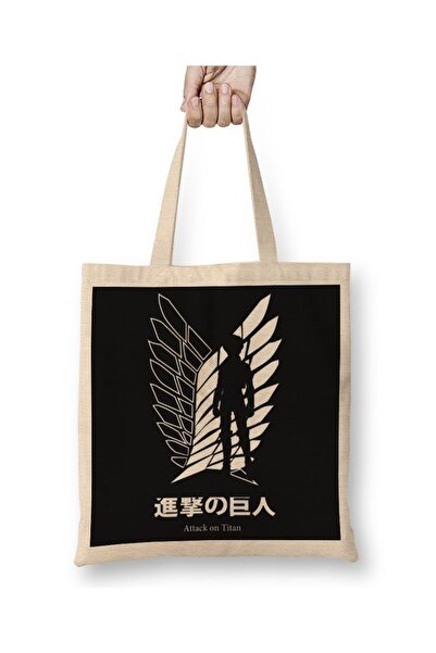Generic Brand حقيبة حمل بمقبض طويل من Attack On Titan 05
