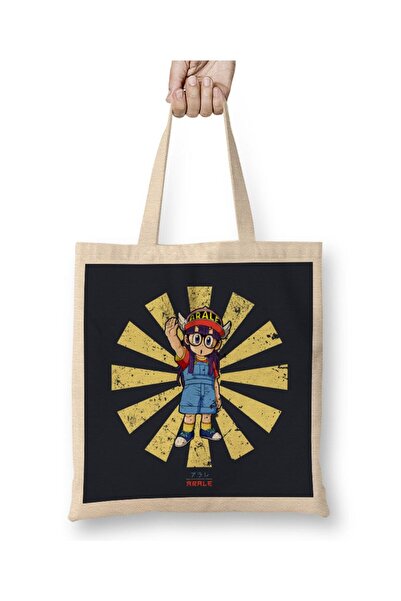 dekado حقيبة يد Arale Retro اليابانية Dr Slump بمقبض طويل