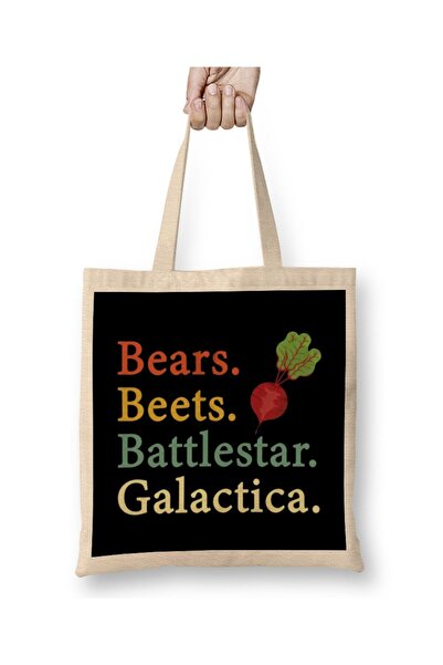 Generic Brand Bears Beets Battlestar Galactica The Office jim Halpert Tote Ba...