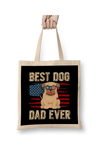 dekado حقيبة حمل من Best Dog Dad Ever Dog 08 ذات مقبض طويل