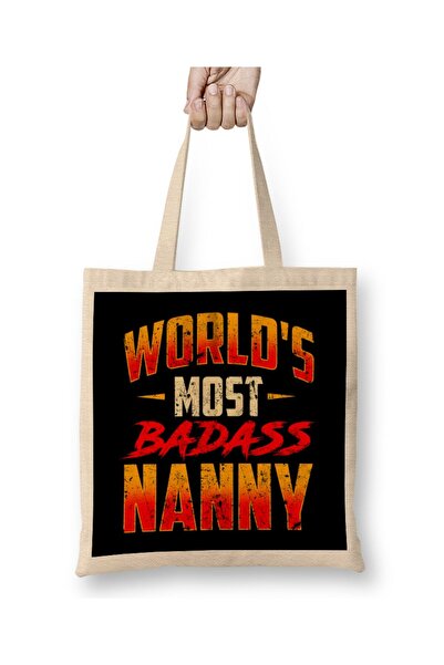 dekado حقيبة حفاضات رائعة للأطفال من ماركة "Most Badass Nanny" ذات مقبض طويل