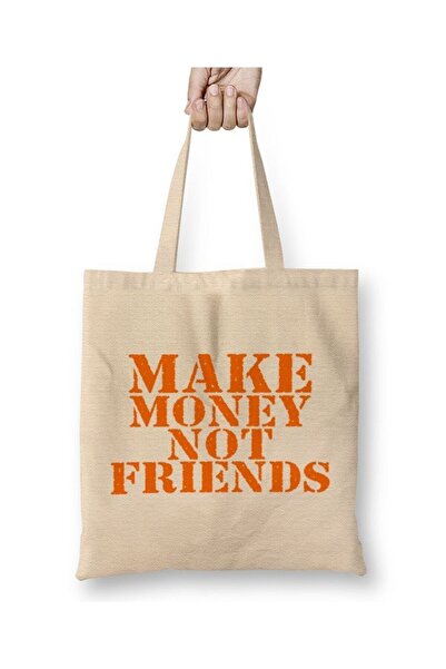 dekado حقيبة قماشية ذات مقبض طويل من Make Money Not Friends
