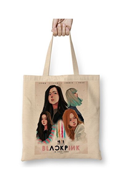 dekado Black Pink Blackpink Cloth Bag Long Handle
