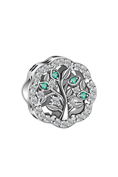 Choice55 SCZ6062 New Heart-Shaped Charms 925 Sterling Silver Flower Forever L...