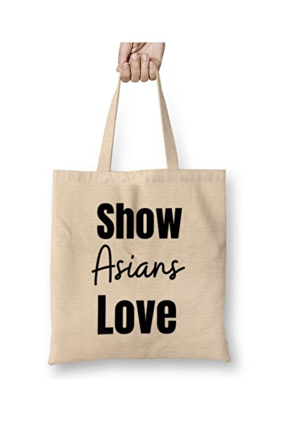 dekado Show Asians Love Stop Asian Hate Tote Bag Long Handle