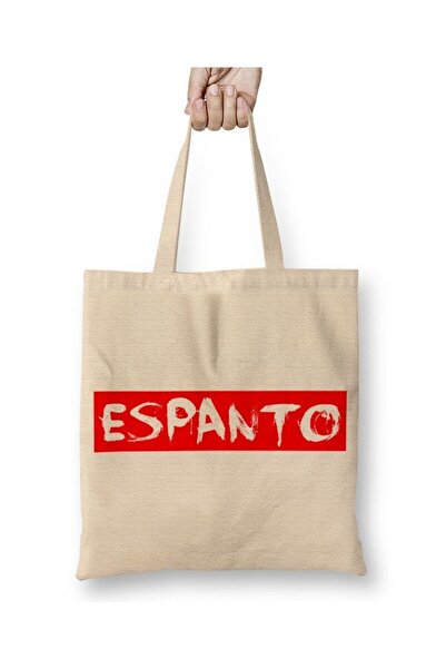 Generic Brand Estampa Espanto Feminina Tote Bag Long Handle
