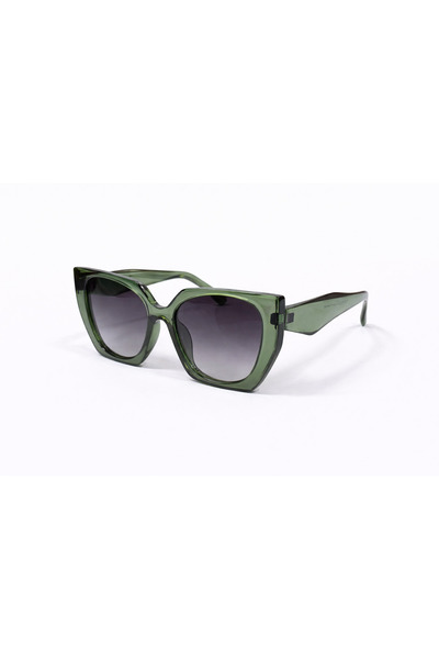 CLAREX Luna Green Gradient Glass Unisex Sunglasses