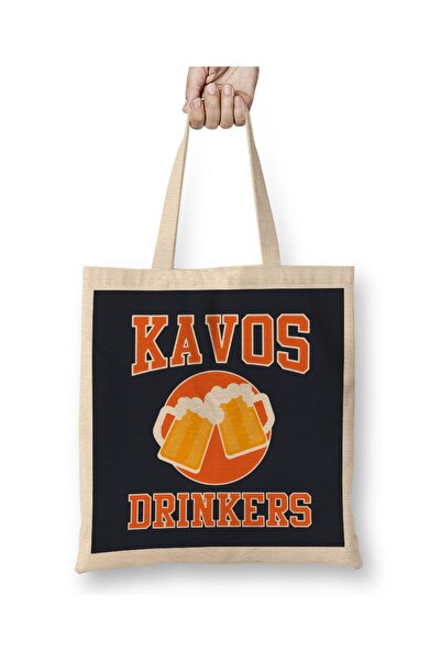 dekado Kavos Drinkers Cheers Beers Cloth Bag Long Handle