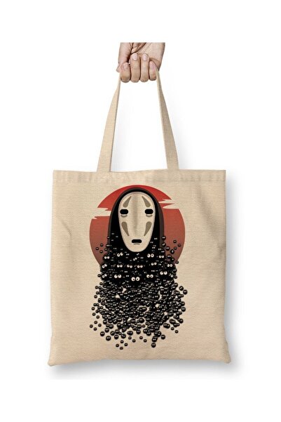 dekado حقيبة قماش ميازاكي بدون وجه من Spirited Away بمقبض طويل