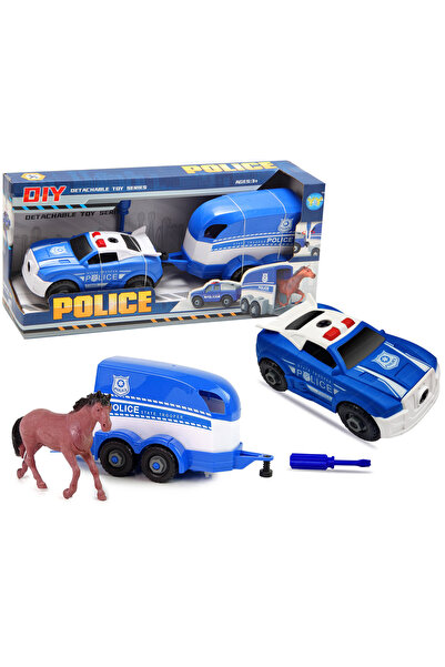 Trifox Mașină de poliție cu remorcă înfrântă