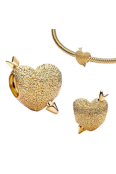 Choice11 AMC013375 New Heart-Shaped Charms 925 Sterling Silver Flower Forever...