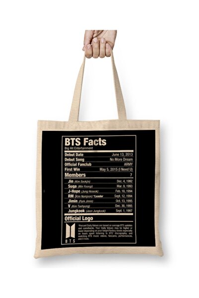 dekado Bts Nutritional Facts Cloth Bag Long Handle