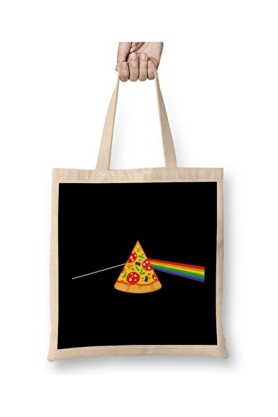dekado حقيبة قماش Dark Side Of The Pizza بمقبض طويل