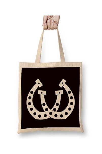 dekado حقيبة حمل بمقبض طويل من Horseshoe Lucky Equestrian Sport Horses Riding...