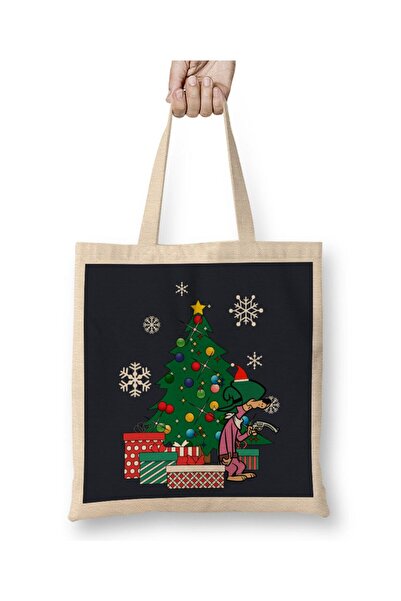 dekado Droop A Long Around The Christmas Tree Tote Bag Long Handle