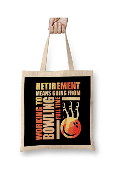 Generic Brand Retirement Means Going From Working To Bowling Tote Bag Long Ha...