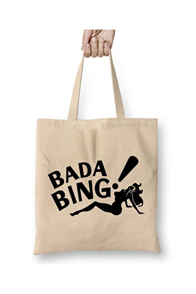 dekado حقيبة قماش Bada Bing Black 01 بيد طويلة