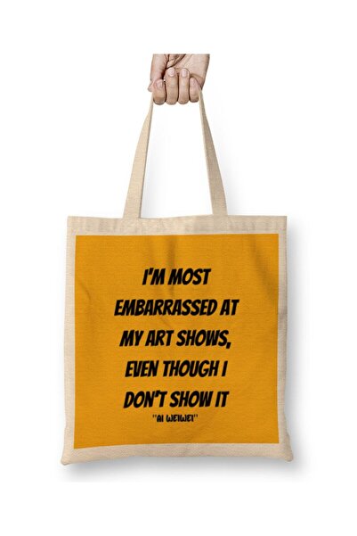dekado Ai Weiwei Quotes Gifts Cloth Bag Long Handle