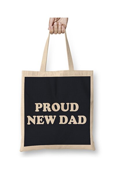 dekado Fathers Day Proud New Dad Tote Bag Long Handle