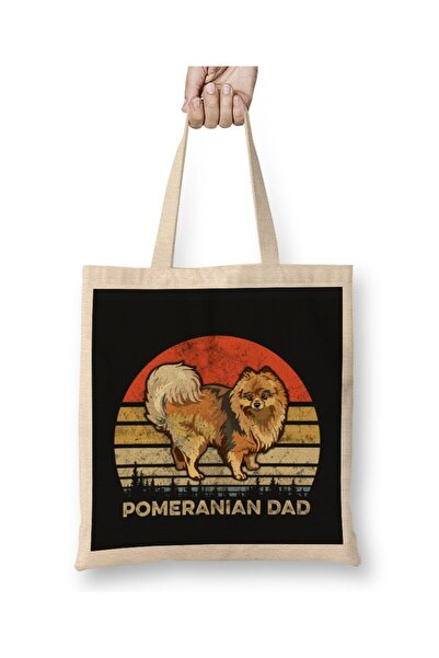 Generic Brand Mens Best Pomeranian Dad Ever Retro Vintage Dog Dad Father's Da...