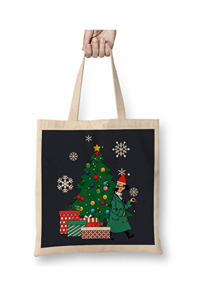 Generic Brand حقيبة قماش من Professor Calculus Around The Christmas Tree Tint...