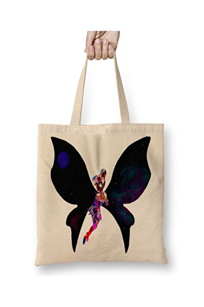 dekado Fada Com Flores E Asas De Universo Tote Bag Long Handle