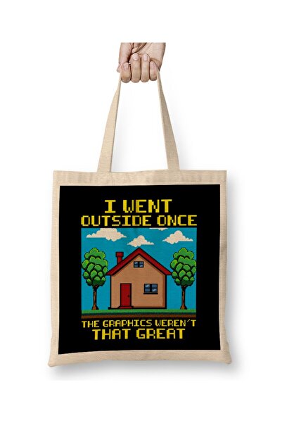 dekado Went Outside Once The Graphics Weren't That Great Tote Bag Long Handle