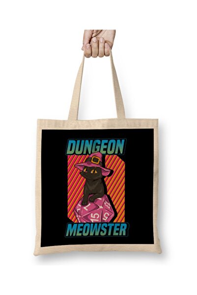 dekado حقيبة حمل للألعاب Cute & Funny Dungeon Meowster بمقبض طويل