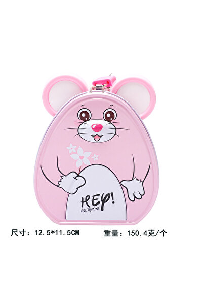 Livava حصالة نقود معدنية على شكل فأر صغير - صندوق توفير للأطفال مع قفل ومفتاح...