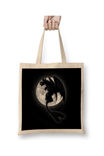 Generic Brand Moonlight Dragon-1 Cloth Bag Long Handle