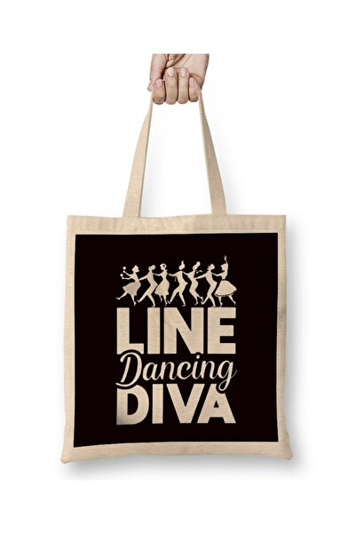 dekado Line Dancing Diva Line Dancer Country Western Music Cowgirl Tote Bag L...