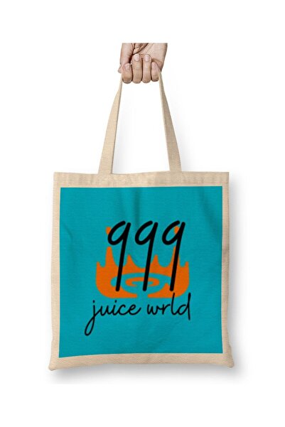 dekado حقيبة قماشية تحمل شعار Juice Wrld 999 بمقبض طويل