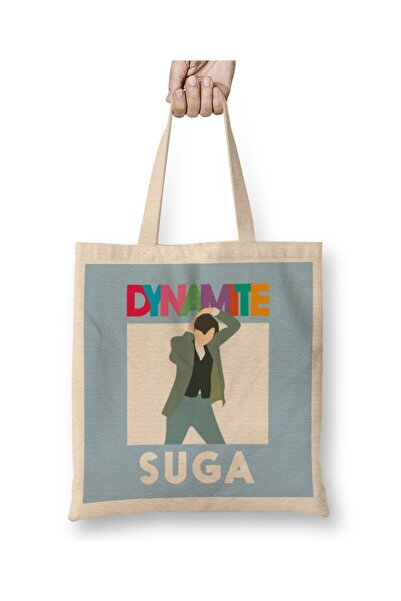 dekado حقيبة قماش BTS Dynamite Suga بمقبض طويل