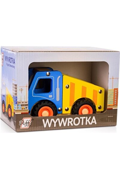 Daffi Camion basculant din lemn cu anvelope