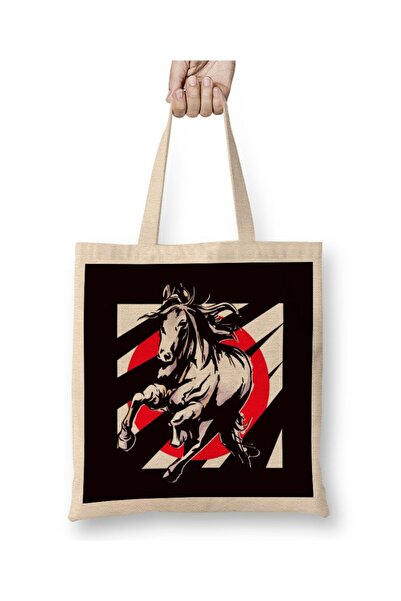 dekado اليابان العلم الحصان ركوب Equestrian الرياضة السرج Horseshoe حمل حقيبة...
