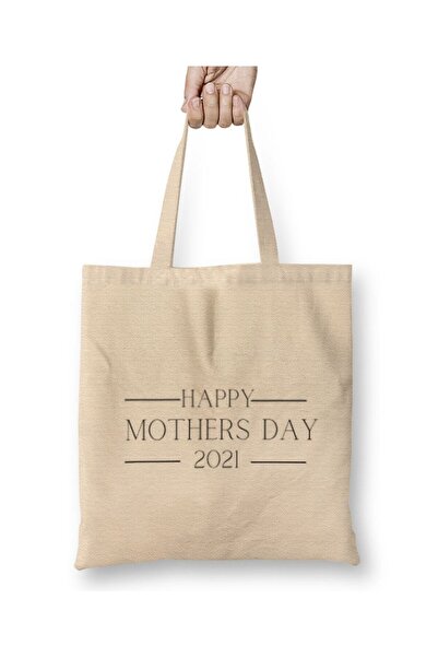 dekado حقيبة قماش Happy Mothers Day 2021 بمقبض طويل