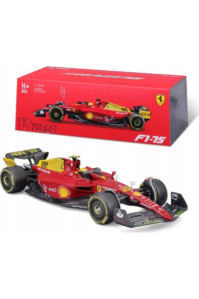 BBURAGO Ferrari F1-75 Monza Galben 2022 # 55 1:24