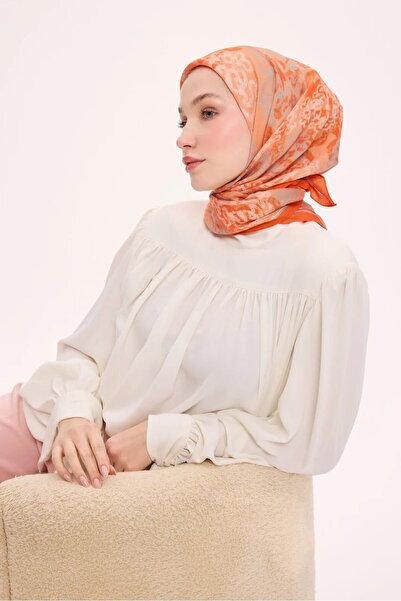 SILKHOME EŞARP Viskon Velora Eşarp Dört Mevsim Dalga İzi Desen Koyu Antrasit ...