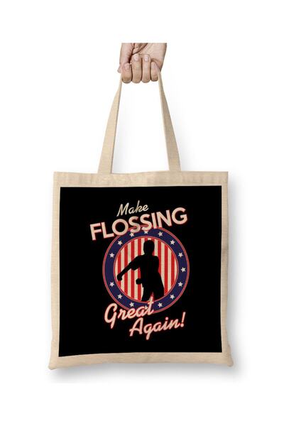 dekado Make Flossing Great Again Cloth Bag Long Handle