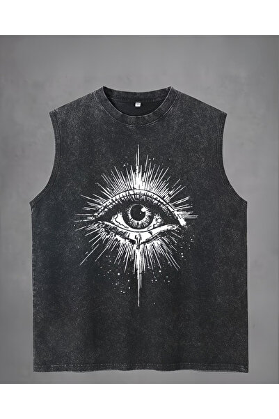 Touz Moda Μπλουζάκι Cosmic Eye Atlet με λαιμόκοψη ποδηλάτου, πλενόμενο, vinta...