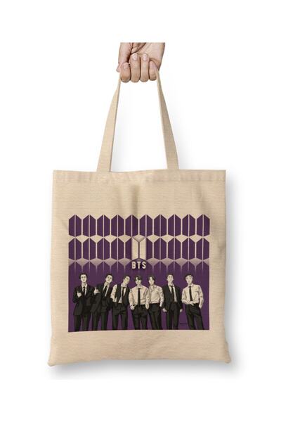 dekado Bts in Suit Black & White 01 Cloth Bag Long Handle