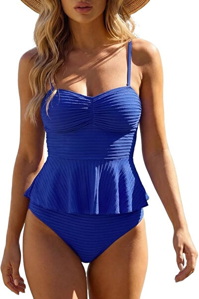 OEM Blue 2-piece swimsuit for women, M