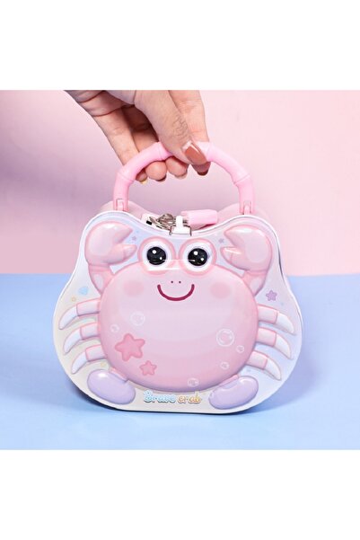 Livava Μεταλλικός κουμπαράς με φιγούρα καβούρι - Παιδικός κουμπαράς με τσάντα...