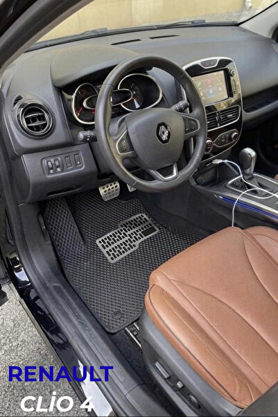LEVVİA Renault Clio 4 Premium Hücreli Eva Paspas-Siyah