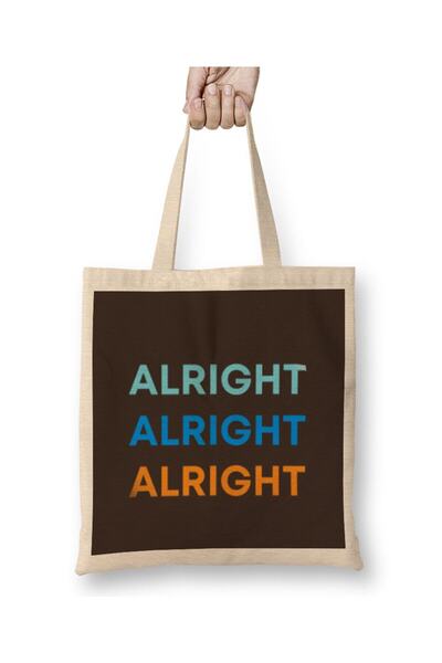 dekado حقيبة حمل Alright Alright Alright Funny Humor بمقبض طويل