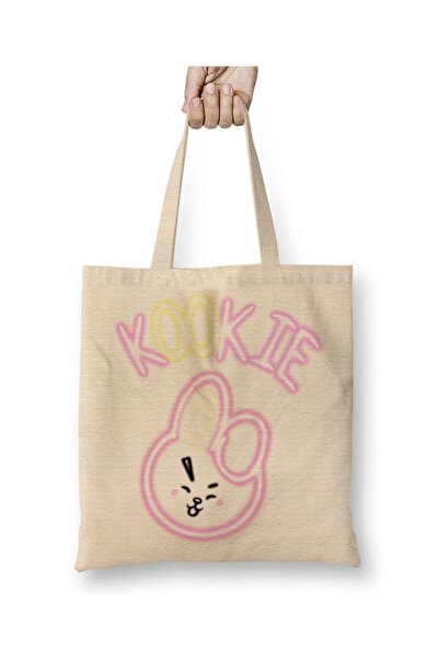 dekado Bt21 Glowing Kookie Bts Tote Bag Long Handle