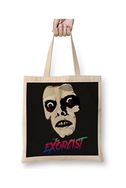 Generic Brand حقيبة قماش Exorcism The Exorcist ذات مقبض طويل